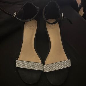 Elegant Black and Silver Heels by Madden NYC